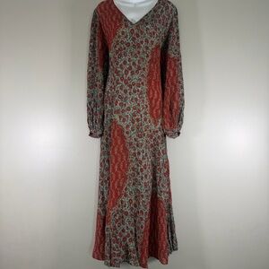 *NEW Ralph Lauren Floral Blouson Sleeve Maxidress Size 10